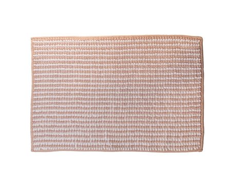 Tapete para Banheiro Comfort Branco e Bege Chenille | Westwing