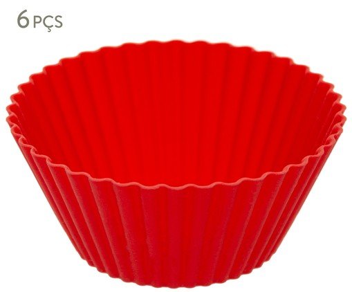 Jogo de Formas Redondas para Cupcake Vermelha, red | WestwingNow