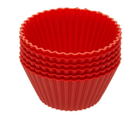 Jogo de Formas Redondas para Cupcake Vermelha | Westwing