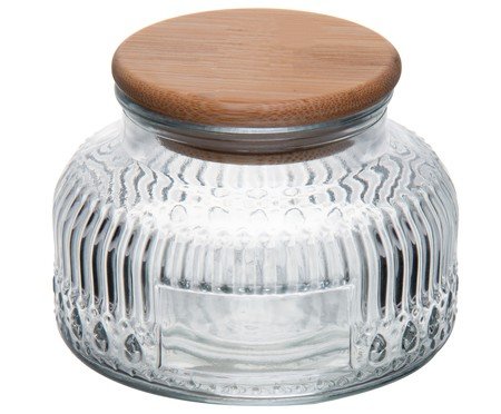 Pote com Tampa de Bambu Lumi | Westwing