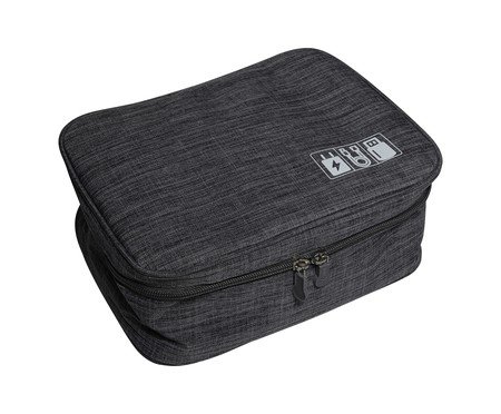 Organizador de Cabos com Alça Cinza | Westwing