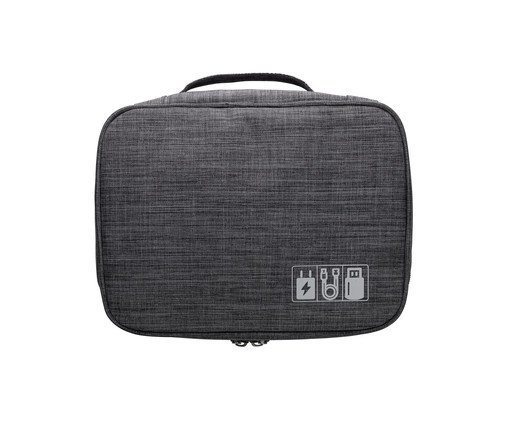 Organizador de Cabos com Alça Cinza, grey | WestwingNow