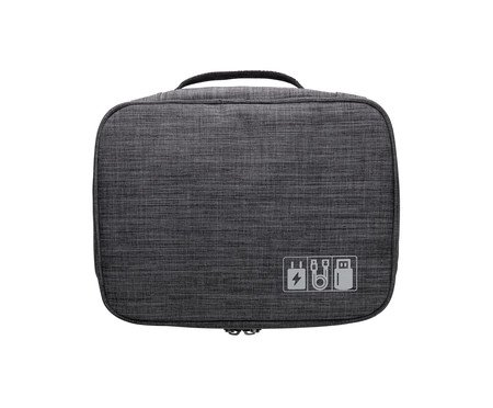 Organizador de Cabos com Alça Cinza | Westwing