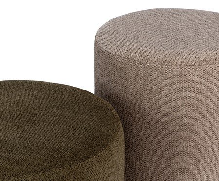 Jogo de Pufes Veludo Badu | Westwing