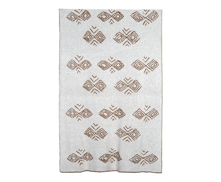 Manta Coruja Caçadora Pérola e Camelo | Westwing