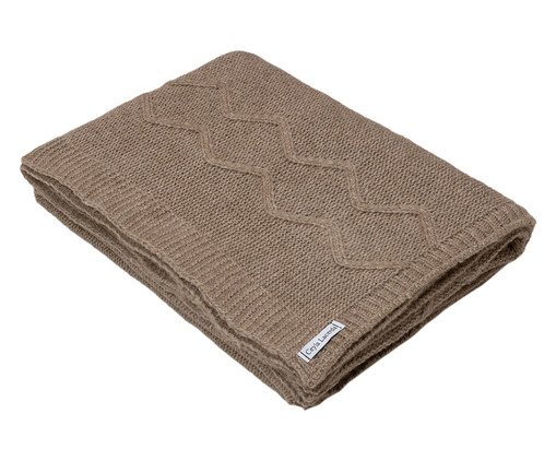 Manta Trama Zig Marrom, multicolor | WestwingNow