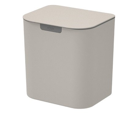 Lixeira de Bancada Parede e Liv Fechado Bege | Westwing