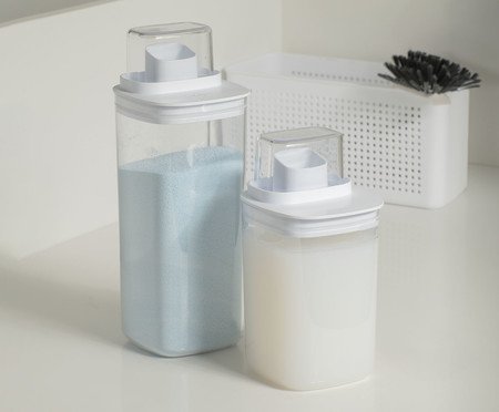 Dispenser Quadrado Flow Fechado Branco | Westwing