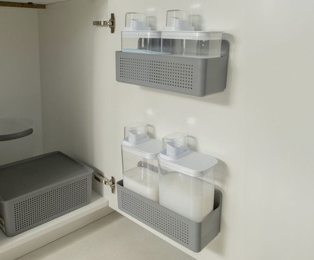 Organizador Flow Fechado Chumbo | Westwing