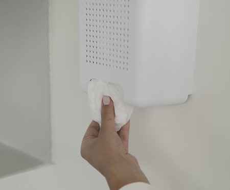 Organizador para Sacolas de Parede Flow Fechado Branco | Westwing