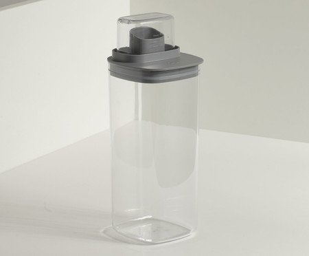 Dispenser Quadrado Flow Fechado Chumbo | Westwing