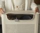 Cesto de Roupas Duplo Compartimento Flow Fechado Bege, beige | WestwingNow