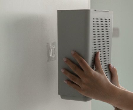 Organizador para Sacolas de Parede Flow Fechado Chumbo | Westwing