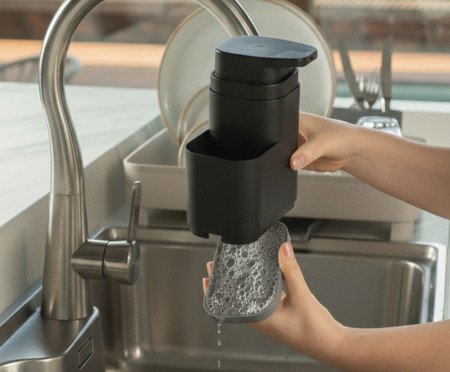 Dispenser Compacto de Detergente Liv FechadoPreto | Westwing