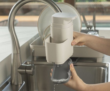 Dispenser Compacto de Detergente Liv Fechado Bege | Westwing