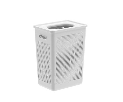 Cesto de Roupas Flow Fechado Branco, black | WestwingNow
