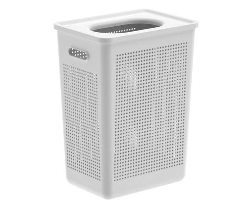 Cesto de Roupas Flow Fechado Branco, black | WestwingNow