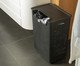 Cesto de Roupas Duplo Compartimento Flow Fechado Preto, black | WestwingNow