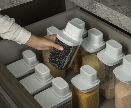 Pote Hermético com Medidor Drop Fechado | Westwing