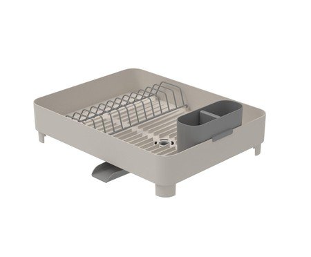 Escorredor de Loucas com Direcionador Liv Fechado Bege | Westwing