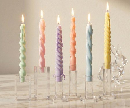 Velas para Castiçal Páscoa Torcidas 6 peças | Westwing