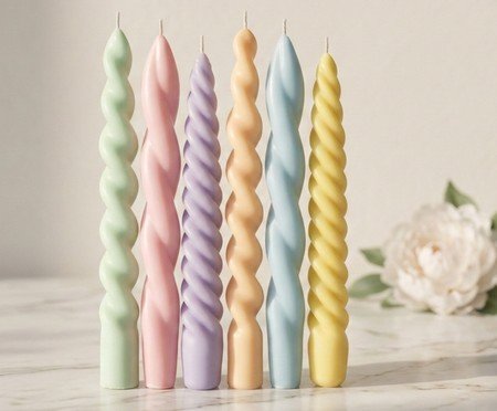 Velas para Castiçal Páscoa Torcidas 6 peças | Westwing