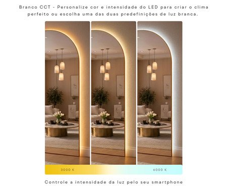 Espelho com Led Smart Marrocos Caramelo | Westwing