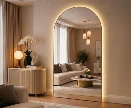 Espelho com Led Smart Marrocos Caramelo | Westwing