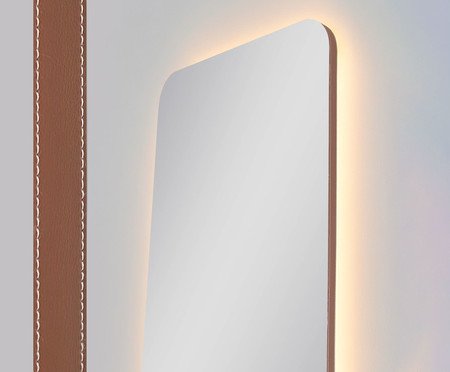 Espelho com Led Argélia Caramelo | Westwing