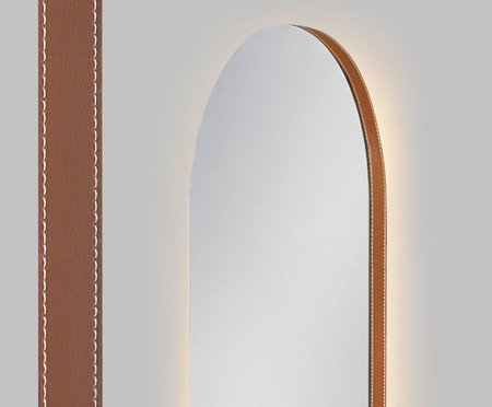 Espelho com Led Smart Doha Caramelo | Westwing