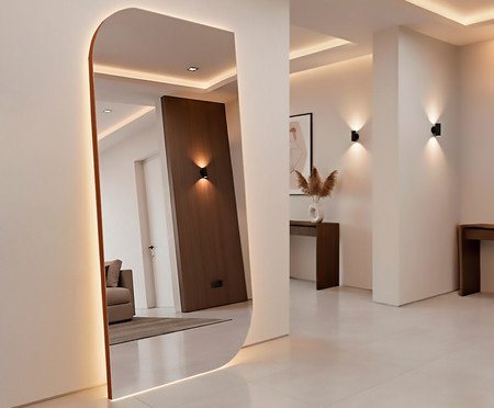 Espelho com Led Smart Bahrein Caramelo | Westwing