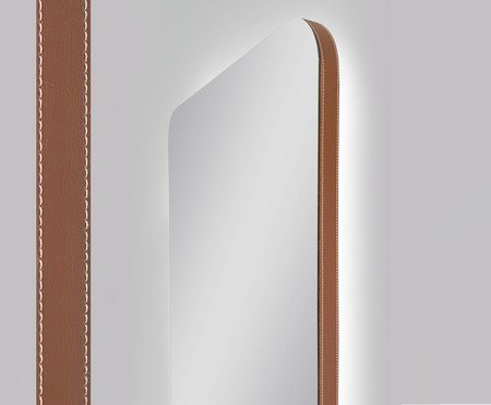 Espelho com Led Smart Jordânia Caramelo | Westwing