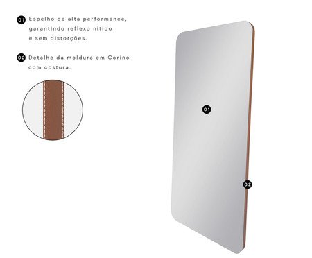 Espelho com Led Smart Jordânia Café | Westwing