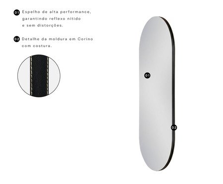 Espelho com Led Smart Doha Preto | Westwing