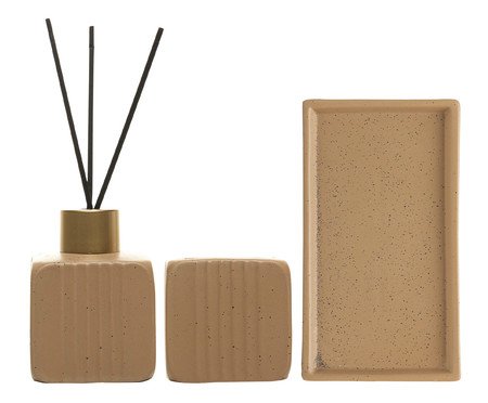 Jogo Para Banheiro Slate Marrom | Westwing