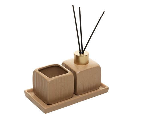 Jogo Para Banheiro Slate Marrom, brown | WestwingNow