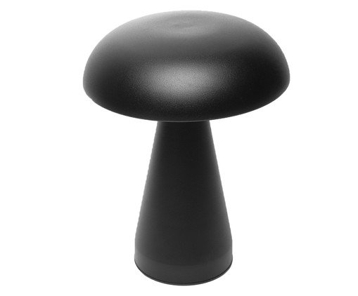 Luminária de Mesa Tons Mushroom Preta, black | WestwingNow