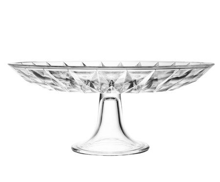 Prato Para Bolo com Pé e Tampa Diamond Cristal | Westwing