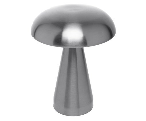 Luminária de Mesa Tons Mushroom Prata, silver or metallic | WestwingNow