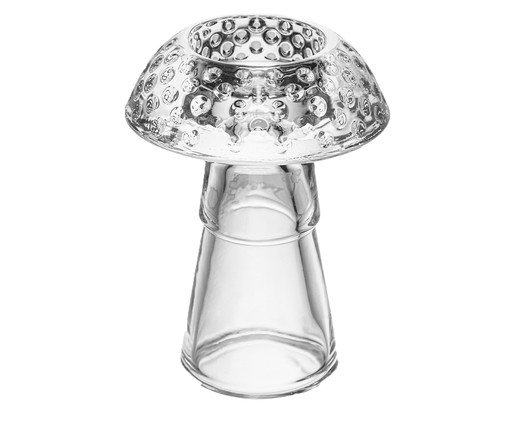 Castiçal Mushroom, transparent | WestwingNow