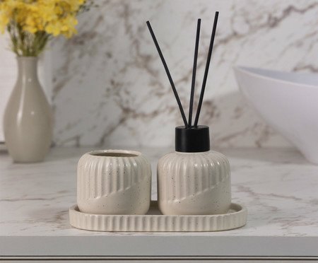 Jogo Para Banheiro Bold Creme | Westwing