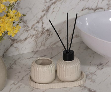 Jogo Para Banheiro Bold Creme | Westwing