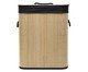 Cesto Para Lavanderia com Forro em Tecido Preto em Bambu, black | WestwingNow