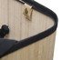 Cesto Para Lavanderia com Forro em Tecido Preto em Bambu, black | WestwingNow