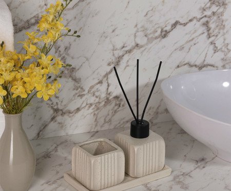 Jogo Para Banheiro Slate Creme | Westwing