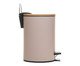 Lixeira Redonda com Tampa em Bambu, beige | WestwingNow