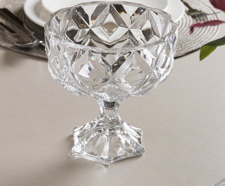 Centro de Mesa Petit Deli Diamond com Pé Cristal | Westwing