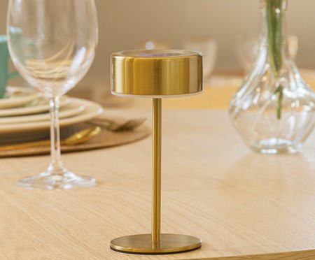 Luminária de Mesa Tons Lyra Dourada | Westwing