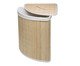 CAIU_Cesto Para Lavanderia com Tampa Triangular Branco em Bambu, white | WestwingNow