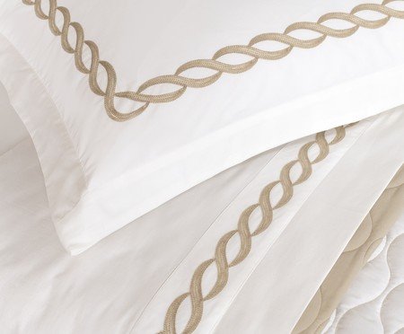 Jogo de Lençol Francis Bege 200 Fios | Westwing